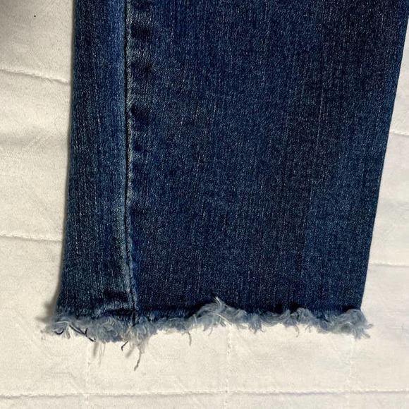 Democracy Blue and Cream Skinny Jeans with Floral Embroidery - Picture 13 of 13